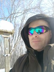 A Huta bércnél szelfi