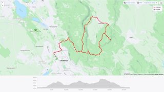 Tatabánya-Vértestolna-Tatabánya, MTB útvonal térképen