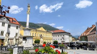 Murau település nagyon szép centruma