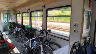 Vonatozás Ramingstein felé kerékpárokkal