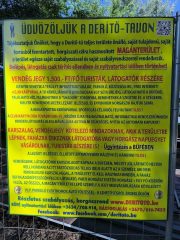 Derítő-tavi tájékoztatótábla